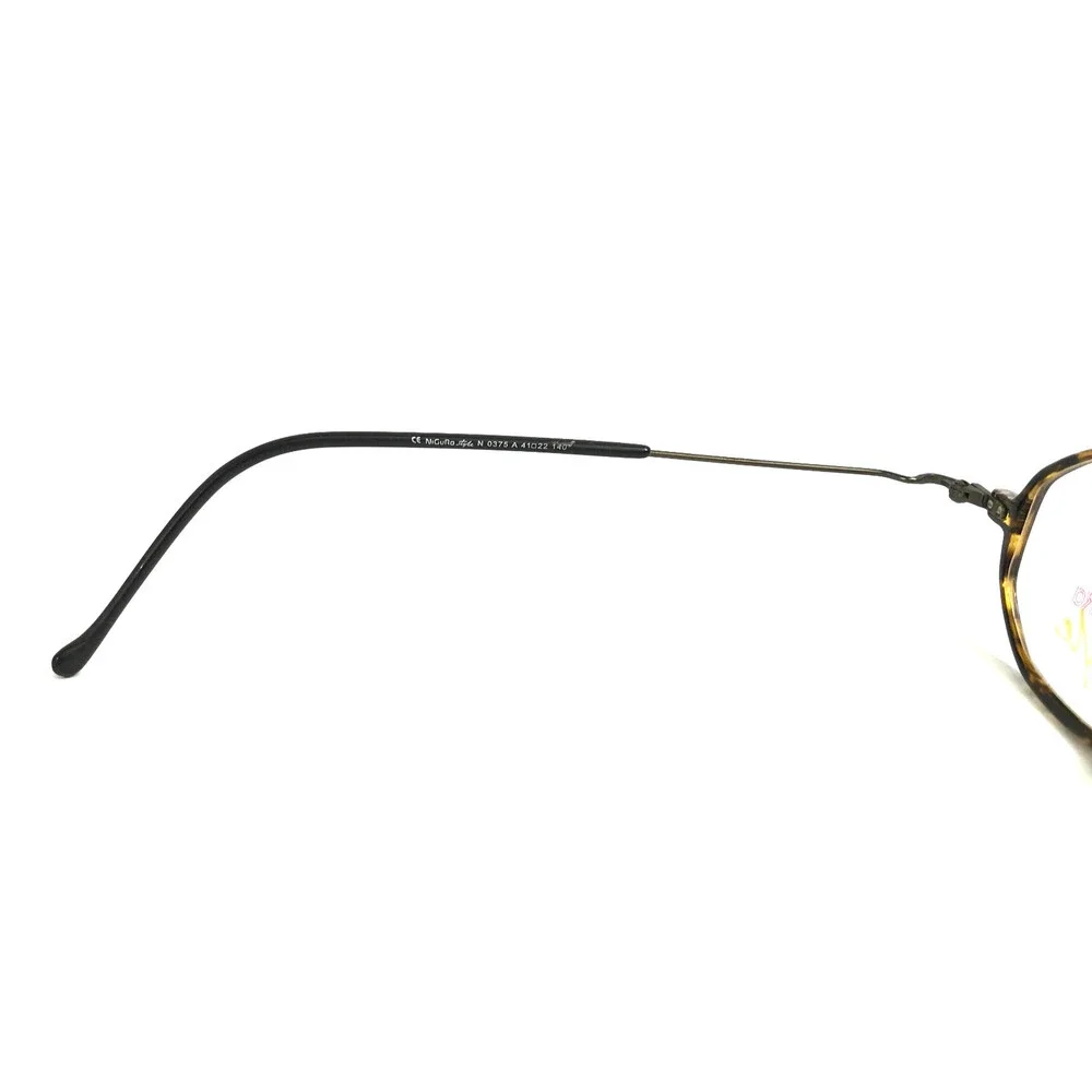 Nigura Style Eyeglasses Frames N 0375 A Tortoise Black Gray Hexagon 41-22-140